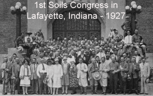 1st Soils Congress - 1927: Group Photo in Lafayette, Indiana